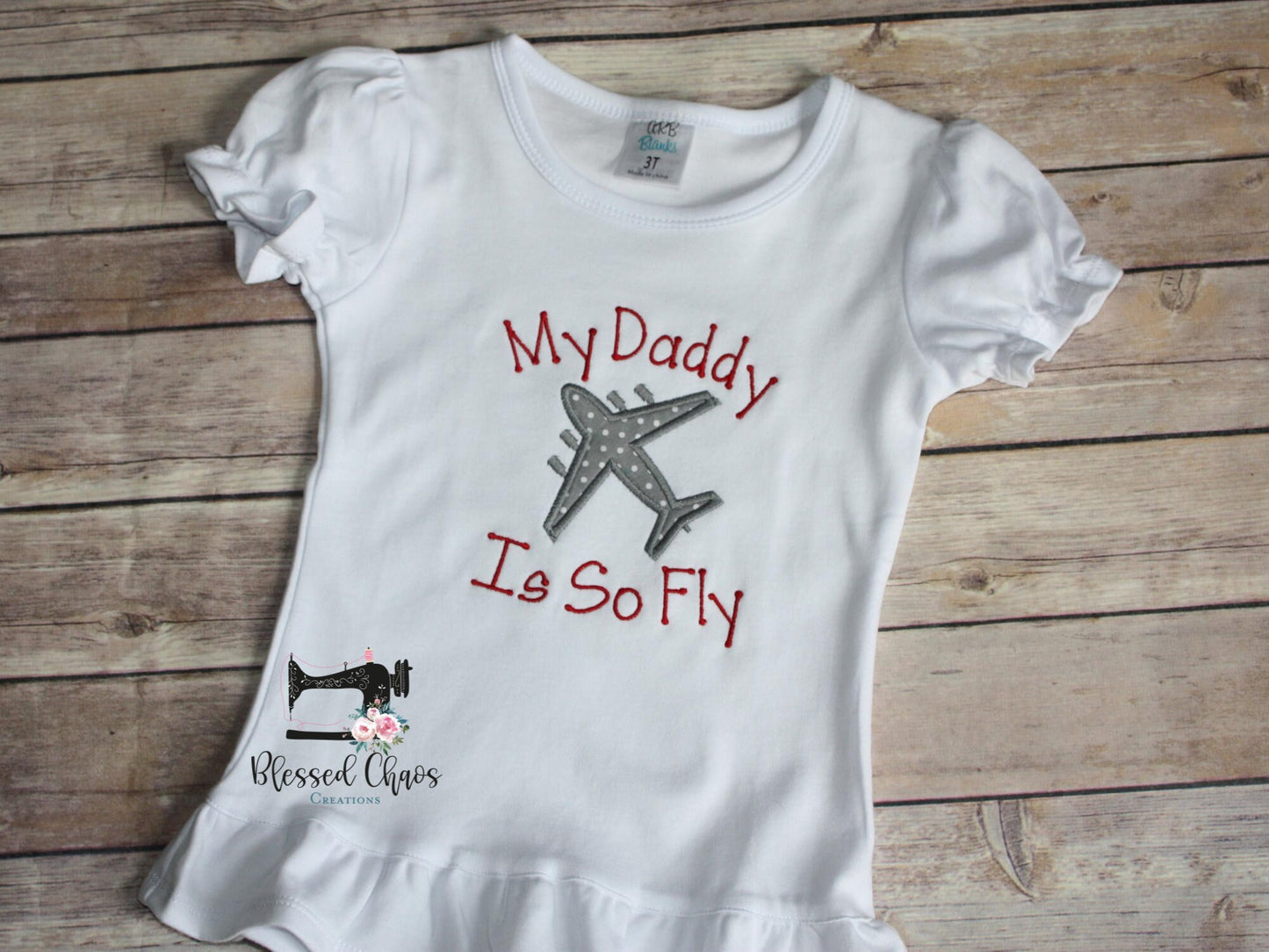 My Daddy Is So Fly Custom Shirt, My Dad is so Fly, C17 Airplane Appliqué Design, Daddy's Co-Pilot, Deployment, Military Homecoming