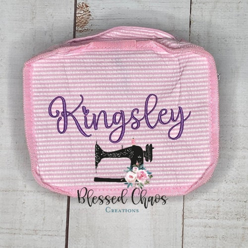 Personalized Seersucker Packing Cubes, Monogrammed Travel Cubes, Packing Organization for Kids, Kids Travel Cubes, Vacation Packing Cubes