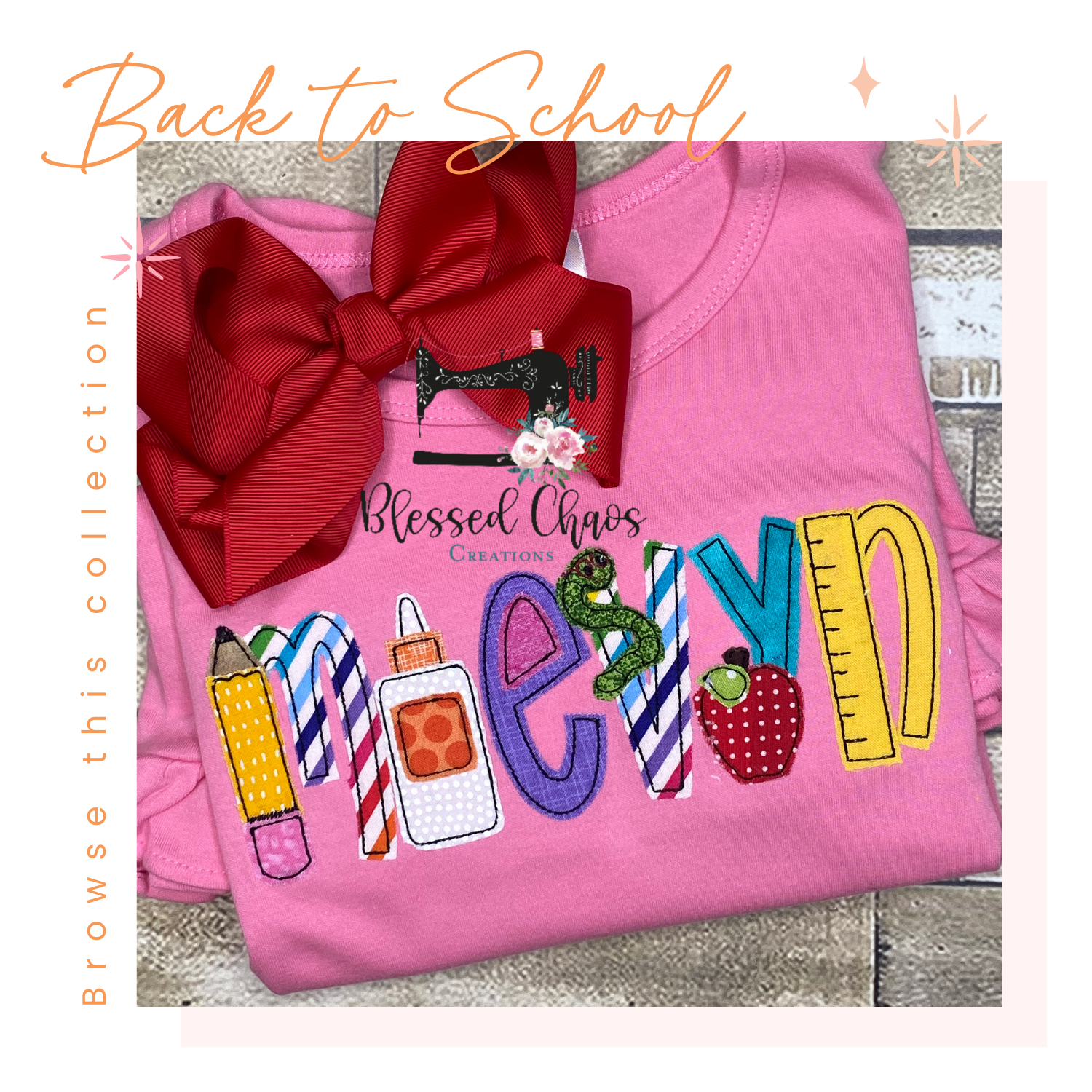 Back to School Applique Shirts