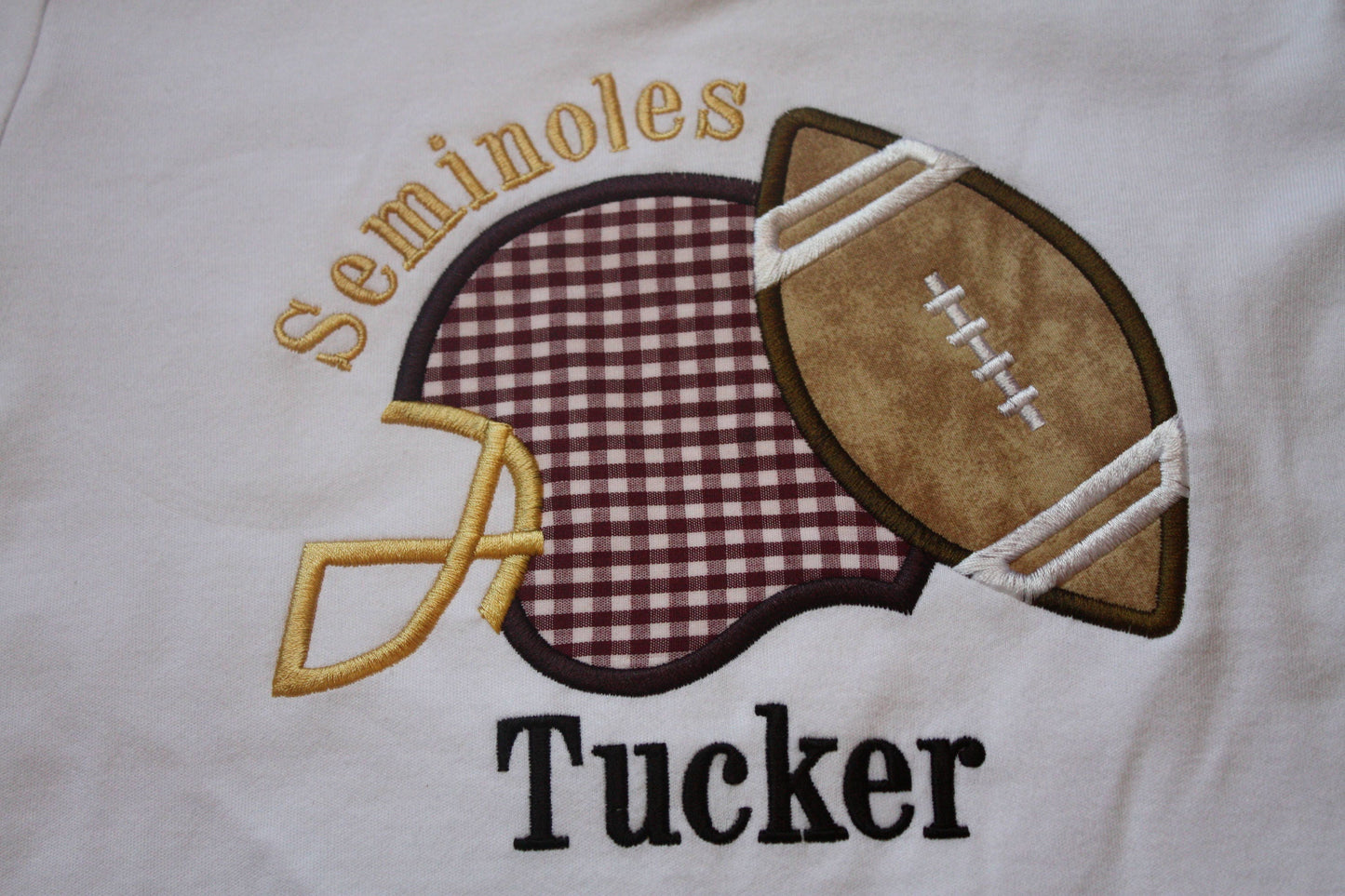 Boys Football Shirt, Personalized Helmet and Football Shirt, Football Season Shirt, Fall Toddler Shirt, College Team Football Toddler Shirt