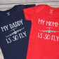 My Dad (Daddy) or Mom (Mommy) is So Fly Custom Airplane Shirt, Military Deployment Homecoming Shirt, C-17 KC-135 Kid Tee, Daddy's Co-Pilot
