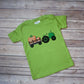 Boys Fall Pumpkin Farm Tractor Shirt