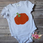 Girls Swirly Pumpkin Fall Shirt