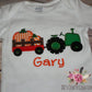Boys Fall Pumpkin Farm Tractor Shirt