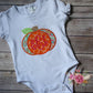 Girls Patchwork Pumpkin Shirt