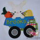 Personalized Boys Easter Bunny Applique Shirt, Dump Truck Easter Shirt, Boys Easter Shirt, Toddler Boys Easter Shirt, Kids Easter Shirt