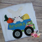 Personalized Boys Easter Bunny Applique Shirt, Dump Truck Easter Shirt, Boys Easter Shirt, Toddler Boys Easter Shirt, Kids Easter Shirt