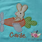 Personalized Boys Easter Shirt, Custom Boys Bunny Airplane Easter Shirt, Easter Bunny Shirt, Boys Easter Outfit, Boys Easter Applique Shirt