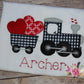 Boys Valentine Train with Hearts Appliqué Shirt, Choo choo Train Valentine Shirt, Toddler Boy Valentine's Day Shirt, Kids Valentine's Shirt