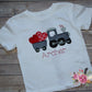 Boys Valentine Train with Hearts Appliqué Shirt, Choo choo Train Valentine Shirt, Toddler Boy Valentine's Day Shirt, Kids Valentine's Shirt