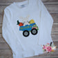 Personalized Boys Easter Bunny Applique Shirt, Dump Truck Easter Shirt, Boys Easter Shirt, Toddler Boys Easter Shirt, Kids Easter Shirt