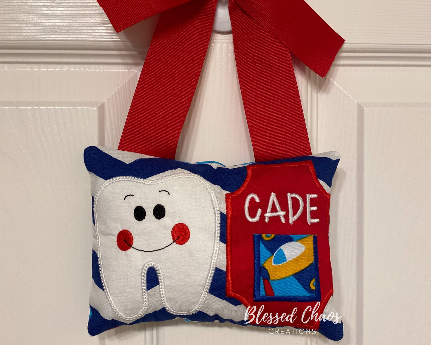 Boys Airplane Tooth Fairy Pillow