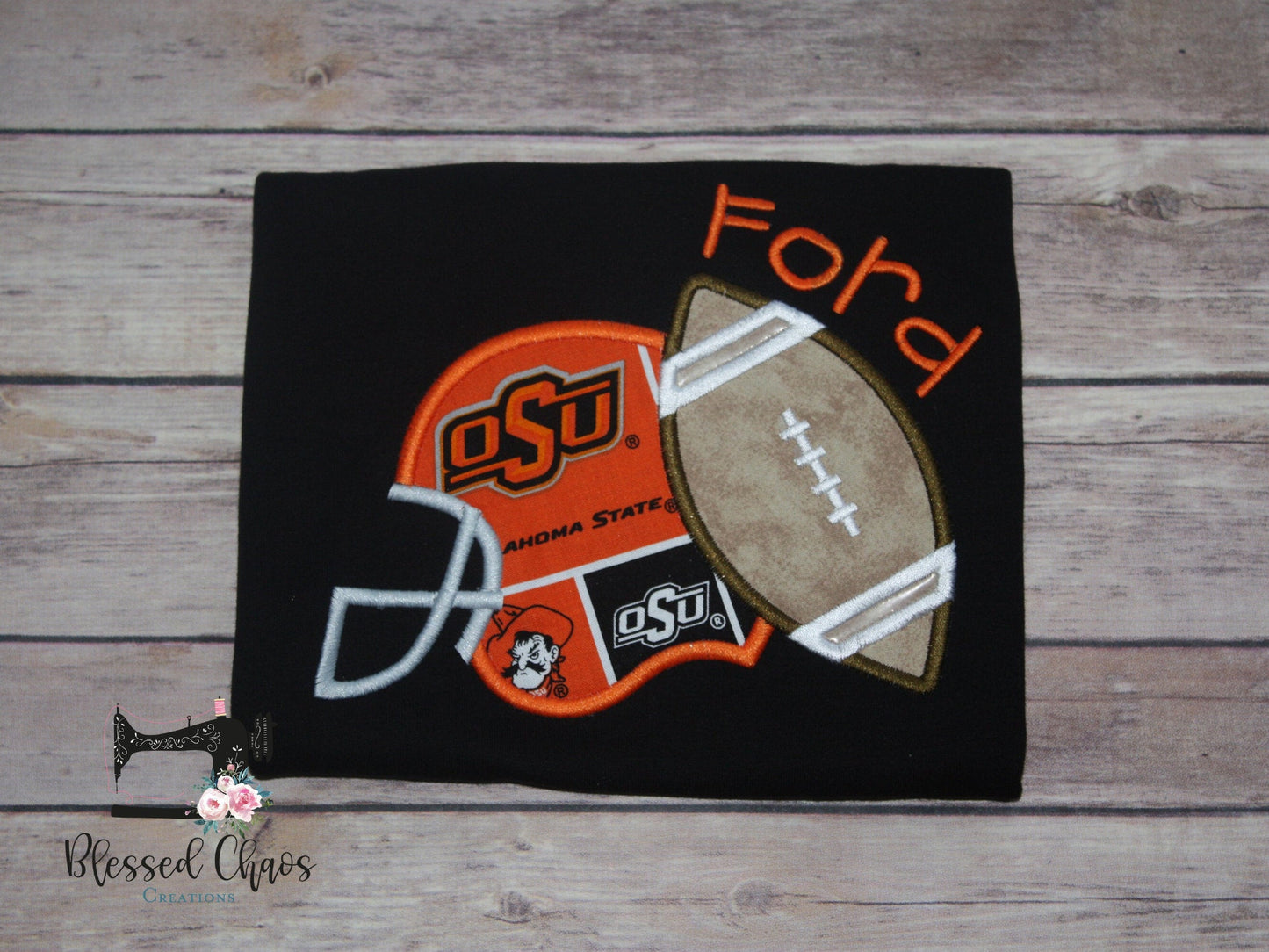 Boys Helmet and Football Fall Shirt