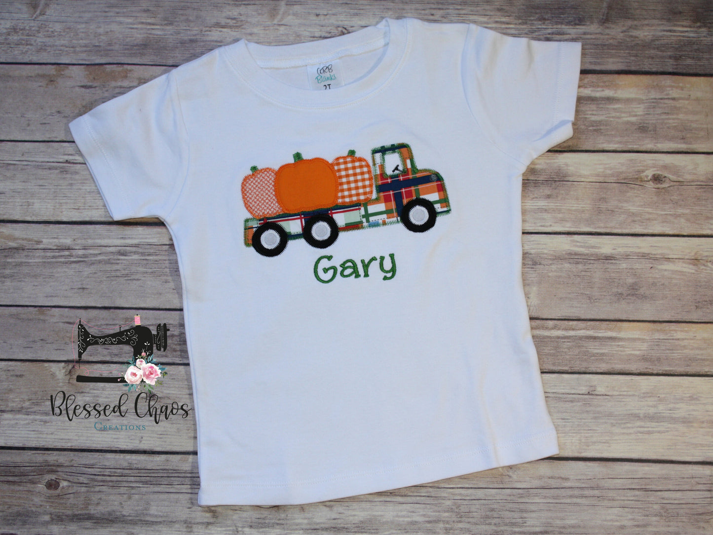 Boys Fall Pumpkin Truck Shirt