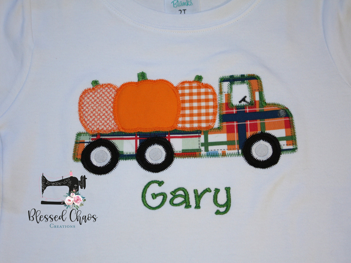 Boys Fall Pumpkin Truck Shirt