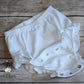 Baby Girl Pink Monogrammed Bloomers, Diaper Cover