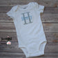 Personalized Coming Home Outfit, Monogramed Baby Boy Romper, Baby Boy Monogrammed Bodysuit, Shower Gift For Baby Boy