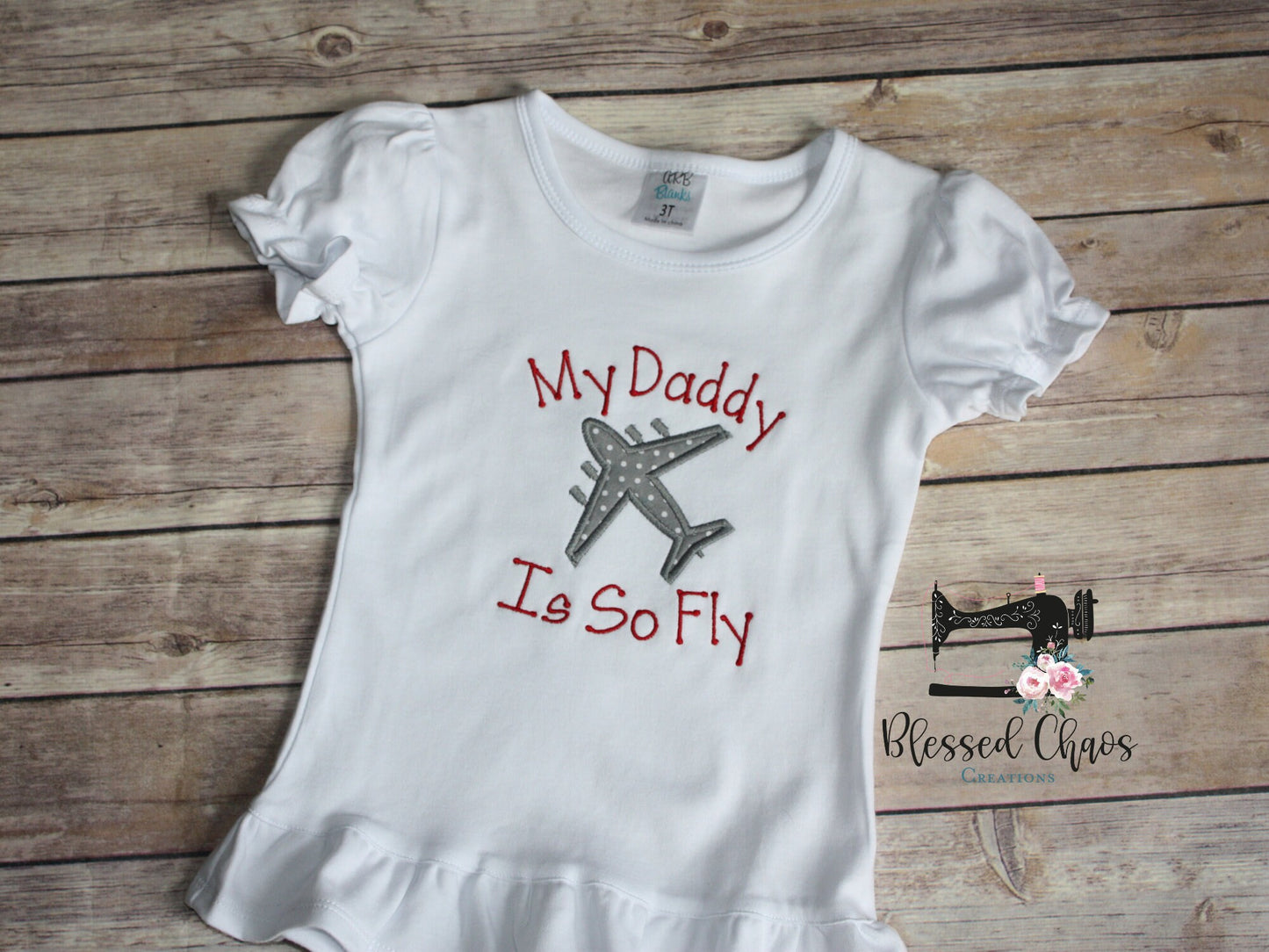 My Daddy Is So Fly Custom Shirt, My Dad is so Fly, C17 Airplane Appliqué Design, Daddy's Co-Pilot, Deployment, Military Homecoming