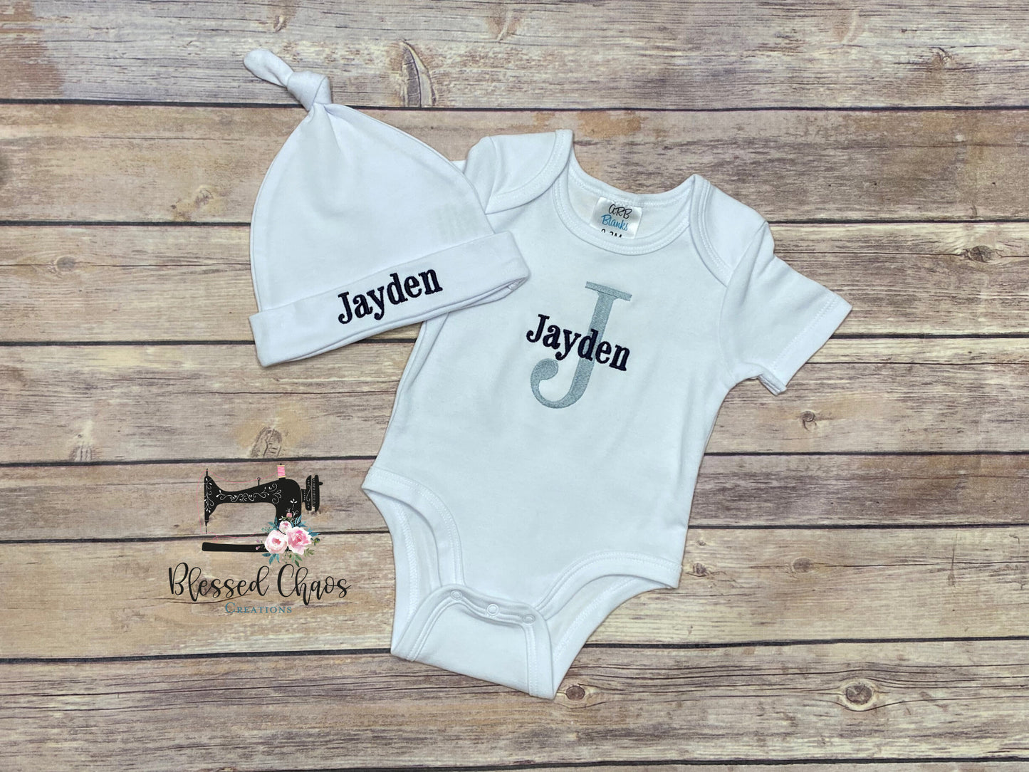 Personalized Newborn Boy Coming Home Outfit