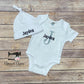 Personalized Baby Boy Bodysuit, Monogrammed Newborn Coming Home Outfit, Custom Embroidered Baby Boy Bodysuit, Shower Gift For Baby Boy