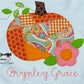 Girls Patchwork Pumpkin Fall Shirt