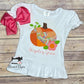 Girls Patchwork Pumpkin Fall Shirt