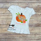 Girls Patchwork Pumpkin Fall Shirt
