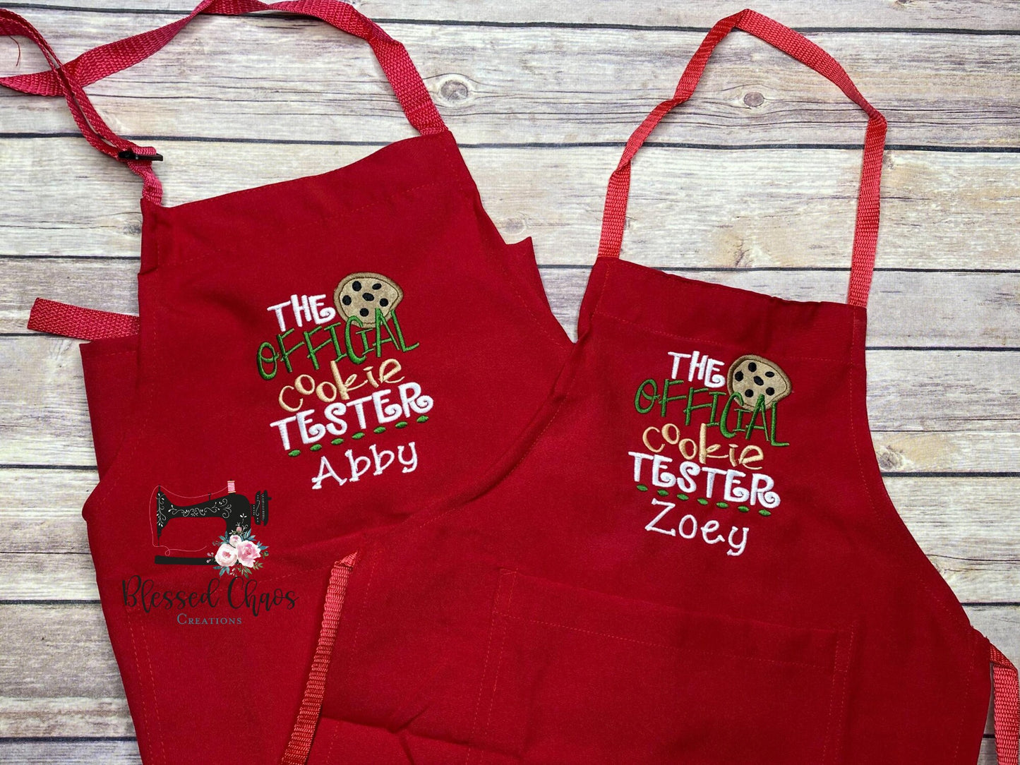 Christmas Cookie Baking Apron, Personalized Cookie Baking Apron, Cookie Tester Apron, Head Cookie Maker Apron, Christmas Apron