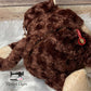 Embroidered Birth Stat Stuffed Monkey Cubbie Animal