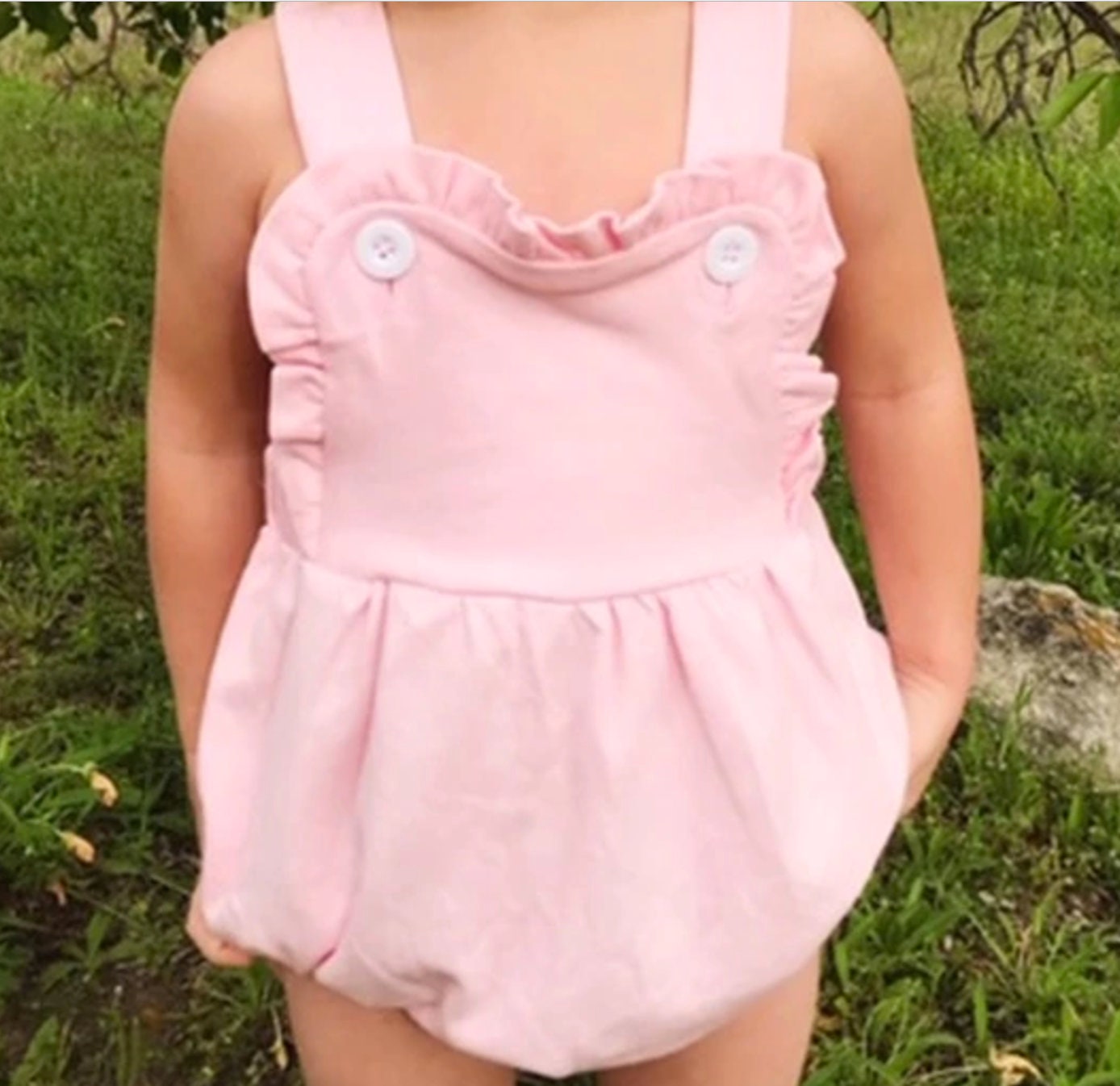 First Birthday Outfit, Girls First Birthday Sunsuit, Girls Ruffle Romper with Floral ONE, Personalized Birthday Bubble, Ruffle Romper