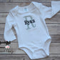 Personalized Coming Home Outfit, Monogramed Baby Boy Romper, Baby Boy Monogrammed Bodysuit, Shower Gift For Baby Boy
