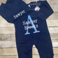 Personalized Coming Home Outfit, Monogramed Baby Boy Romper, Baby Boy Monogrammed Bodysuit, Shower Gift For Baby Boy