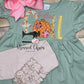 Girls Personalized Pumpkin Outfit, Girls Fall Shirt, Girls Pumpkin Tunic, Hello Fall Outfit, Sage Tunic with Matching Leggings, Autumn Tunic
