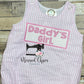 Daddy's Girl Seersucker Bubble, Girls Father's Day Outfit, I Love Dad Outfit, Daddy's Little Girl Outfit, Seersucker Bubble