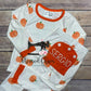 Kids Pumpkin Buttflap Pajamas, Monogrammed Fall Pajamas for Kids, Kids Fall Buttflap Pajamas, Kids Pumpkin PJs, Personalized Pumpkin Jammies