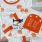 Kids Pumpkin Buttflap Pajamas, Monogrammed Fall Pajamas for Kids, Kids Fall Buttflap Pajamas, Kids Pumpkin PJs, Personalized Pumpkin Jammies